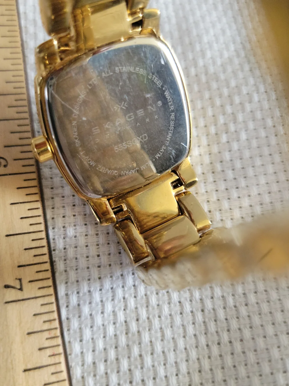 Skagen Denmark MOP Dial Swarovski Crystal Watch ($189 Original)